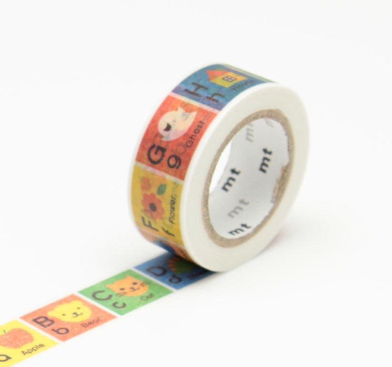 mt Washi Tape - alphabet A-M