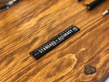 Wooden Ruler - 15cm - Black