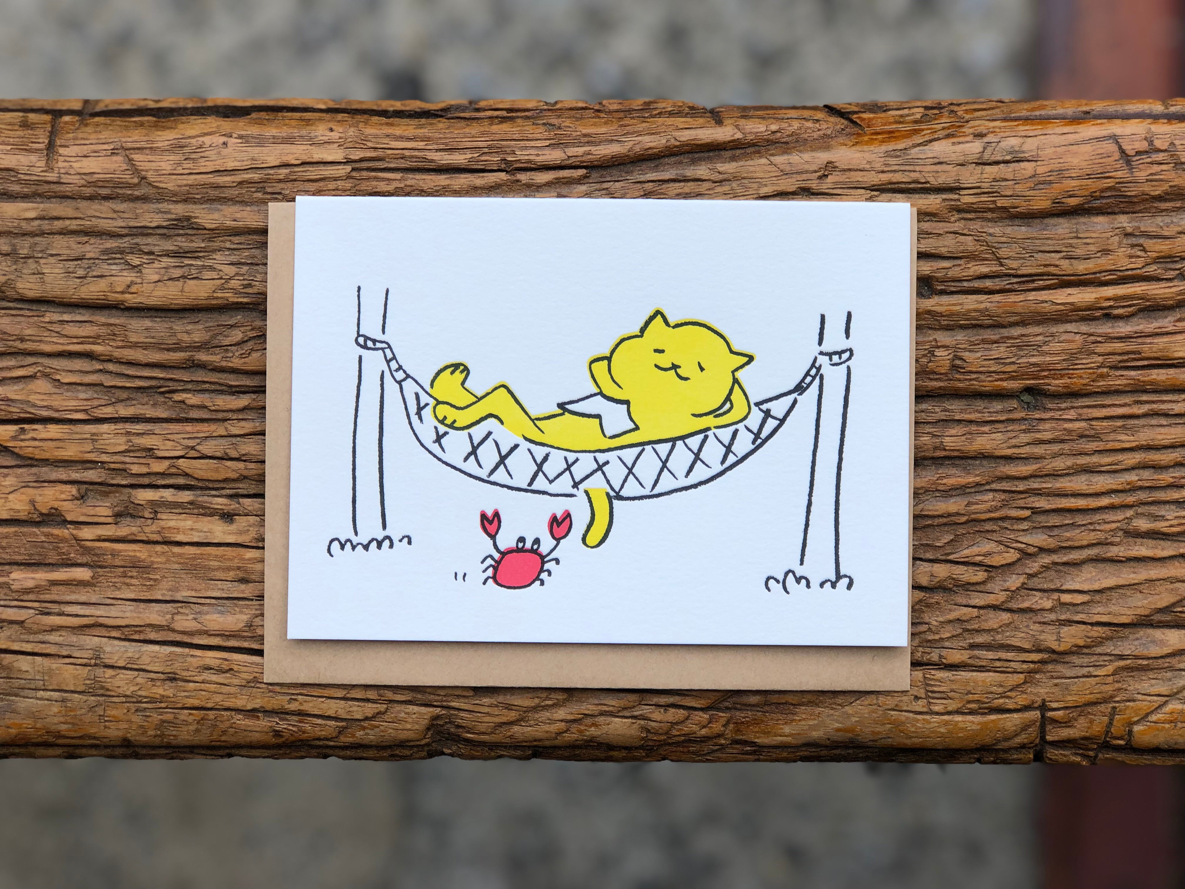 Cat Hammock Card