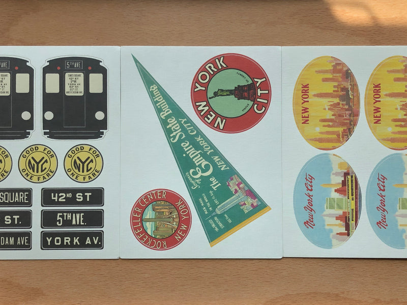 Tin of NYC Vintage Stickers — KinKa