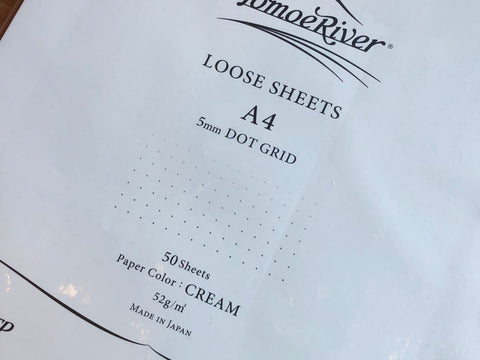 Tomoe River Loose Leaf Paper - Cream - A4 - Dot Grid