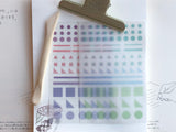 MU Print-On Stickers - Pastel Shapes - #25