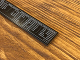 Wooden Ruler - 15cm - Black