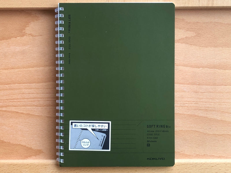 Kokuyo Soft Ring Biz Notebook - Ruled - A5