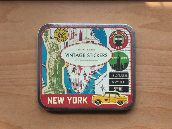 Tin of NYC Vintage Stickers — KinKa