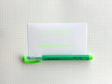Kokuyo Beetle Tip 3way Highlighter Pen - Light Green