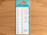 Midori Planner Index Label - Number Color