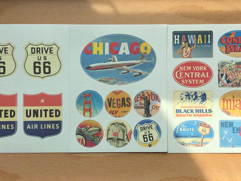 Vintage Stickers - Americana
