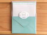 Letterpress Letter Set - Blue Lace