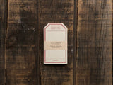 Classiky - Letterpress Label Card - Vintage Red