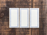 Classiky - Letterpress Memo Card - Dark Blue