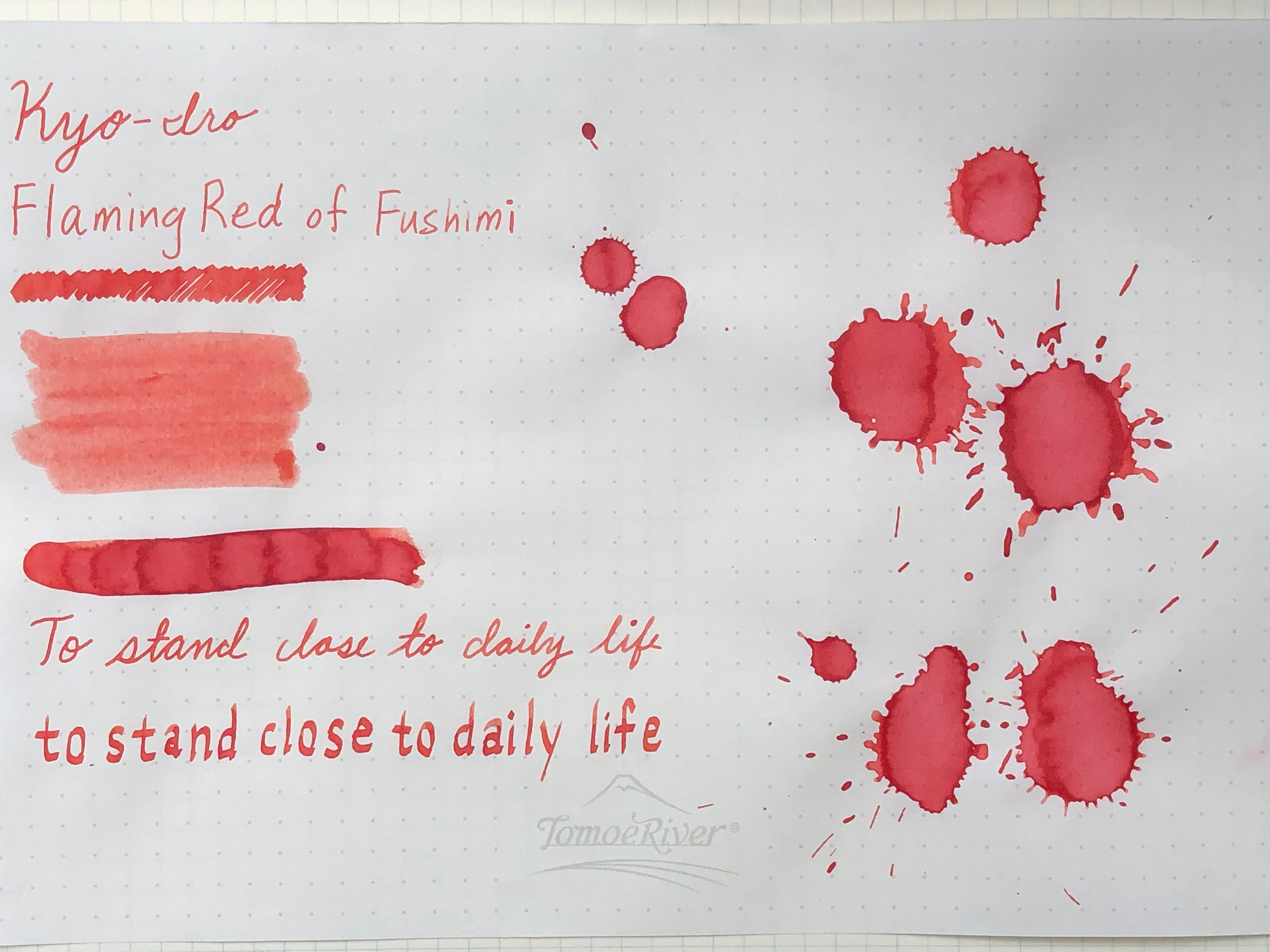 Kyo-Iro Flaming Red of Fushimi Ink