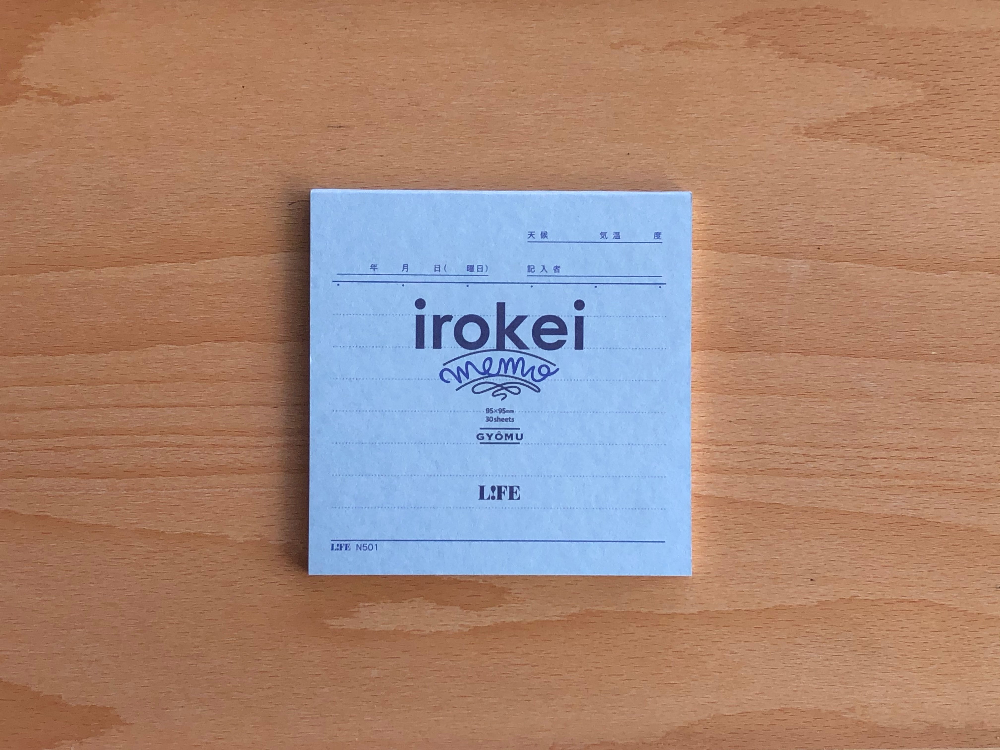 LIFE Irokei Memo Pad - Blue