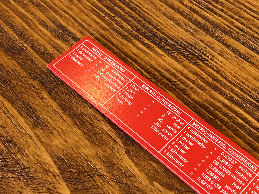 Wooden Ruler - 15cm - Red – Yoseka Stationery