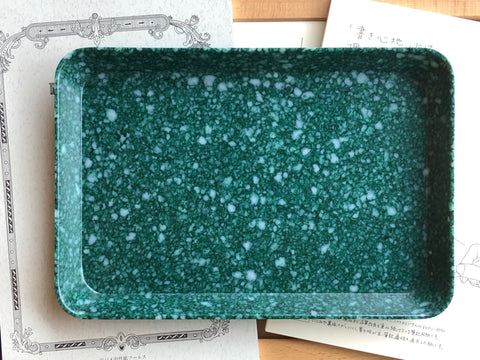 Hightide Marble Desk Tray - Medium - Green