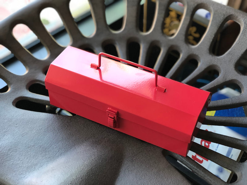 Mini Steel Toolbox - Red