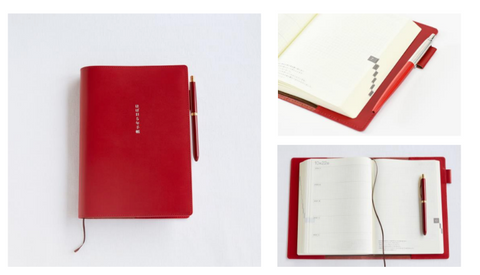 Hobonichi 5-Year Techo Leather Cover - A5 - Red