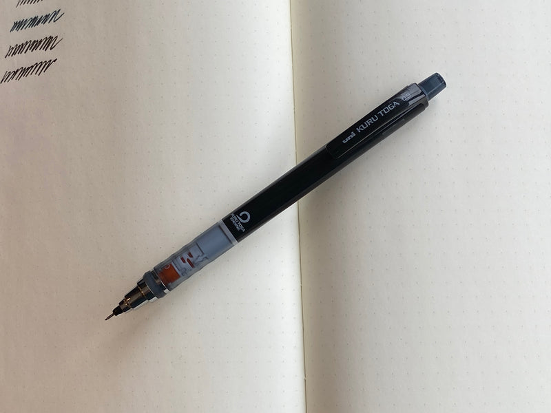 Uni Kuru Toga Mechanical Pencil, 0.5 mm, Black, Pipe Slide