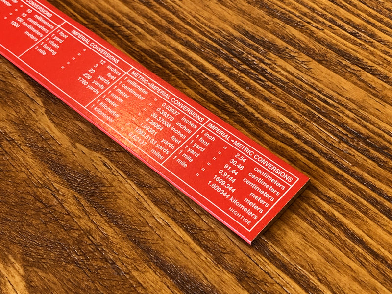 Wooden Ruler - 15cm - Red – Yoseka Stationery