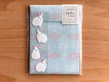 Mini Letter Set with Rabbit Stickers