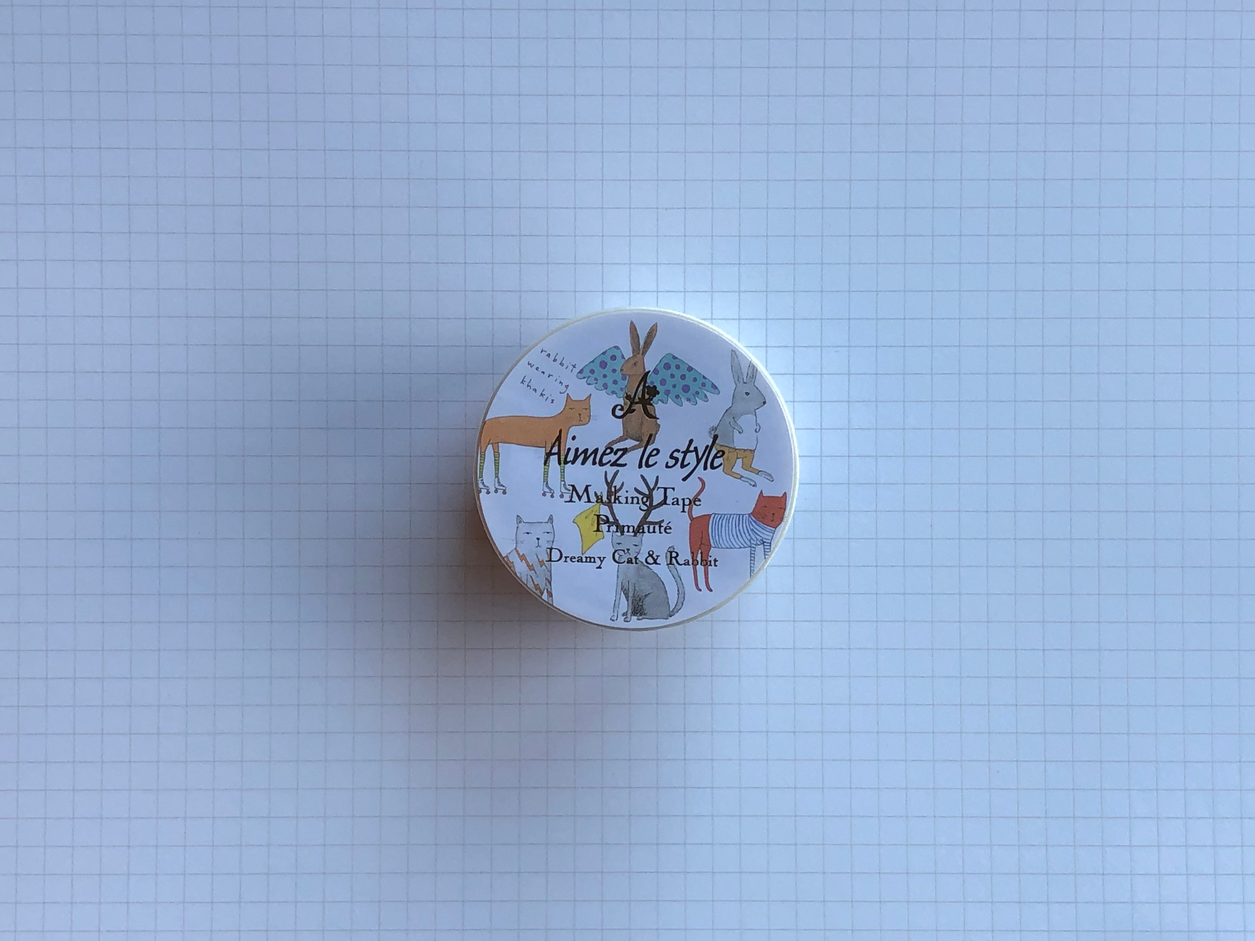 Masking Tape Washi - Dreamy Cat & Rabbit