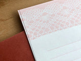 Letterpress Letter Set - Pink Lace