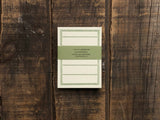 Classiky - Letterpress Memo Card - Dark Green