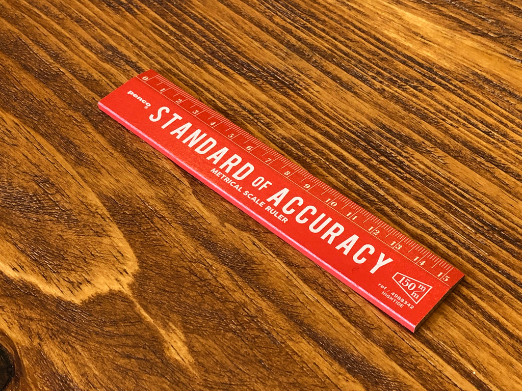 Wooden Ruler - 15cm - Red – Yoseka Stationery