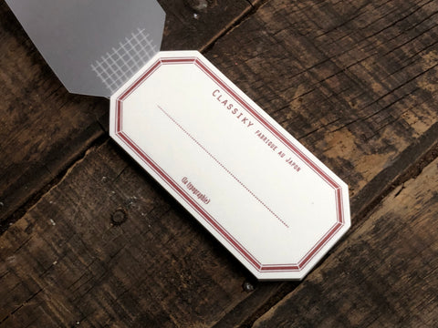 Classiky - Letterpress Water Adhesive Label Book - Red