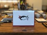 Cool Cat Santa Hat Card