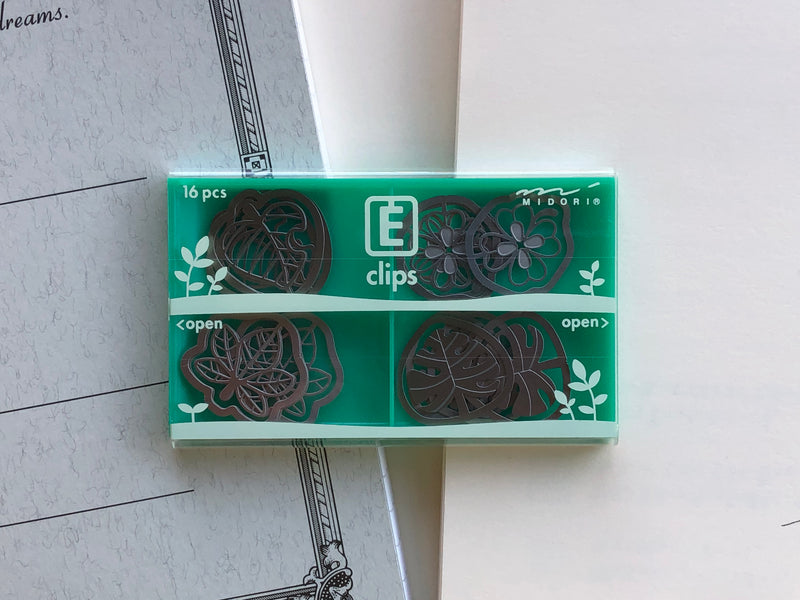 Midori Etching Clip E Clips - Leaf