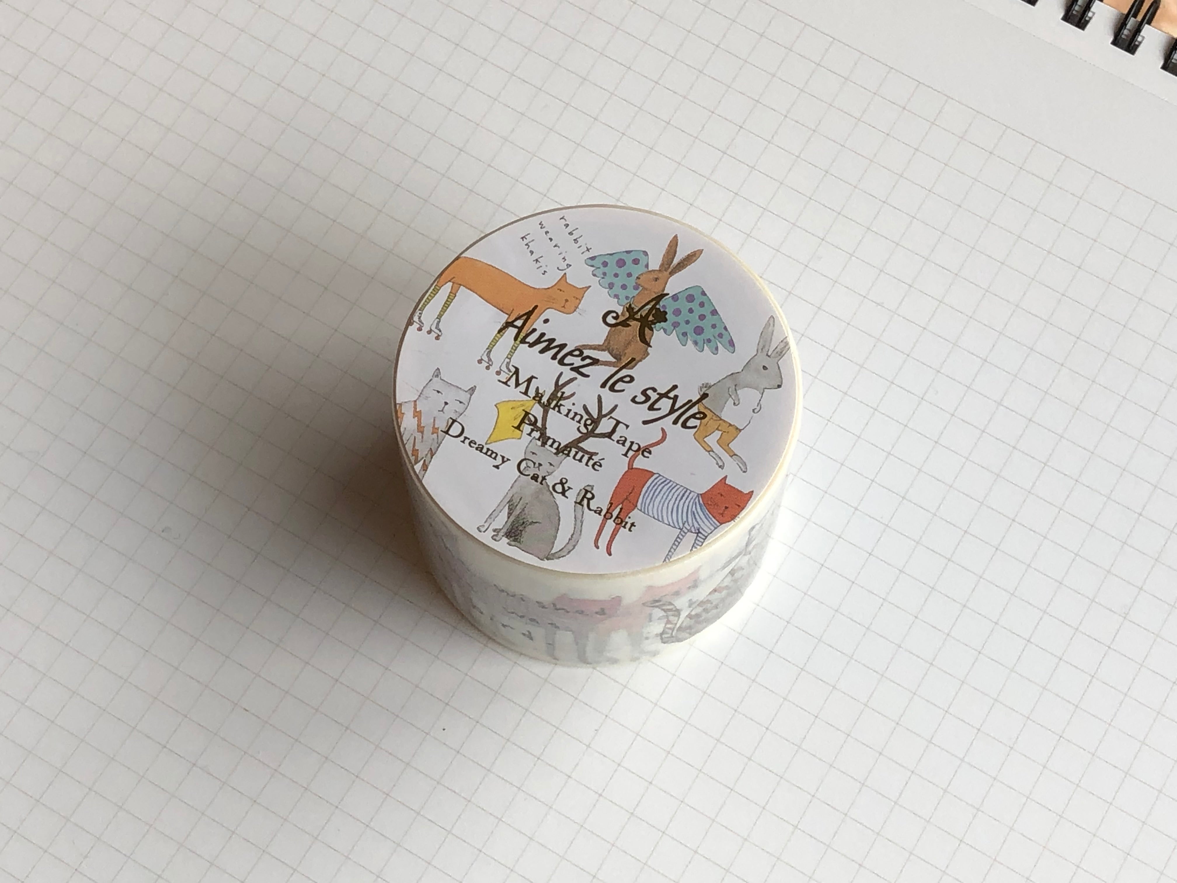 Masking Tape Washi - Dreamy Cat & Rabbit