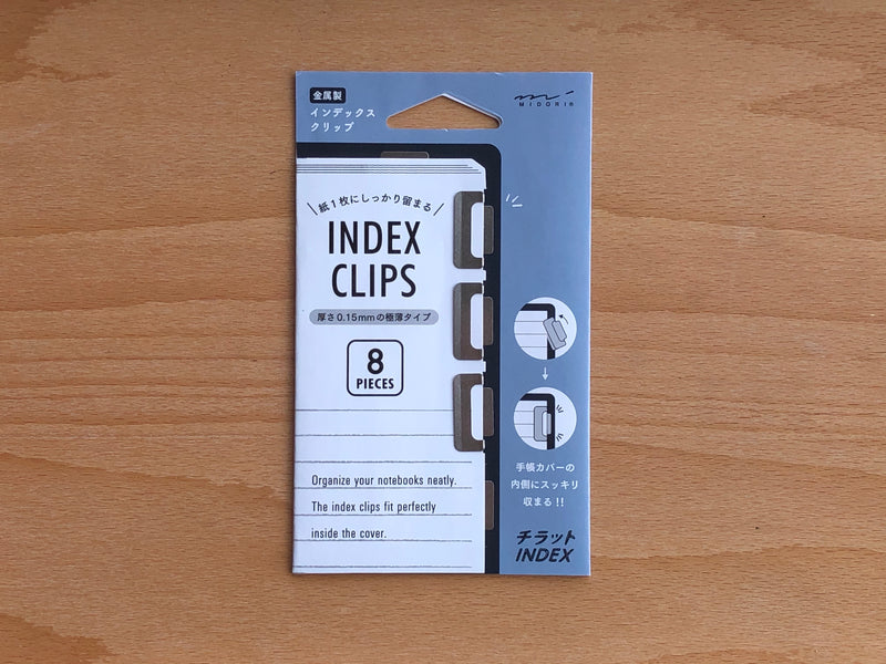 Index Clips - Silver