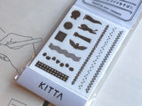 Kitta Portable Washi Tape - Planner Vertical - Gold