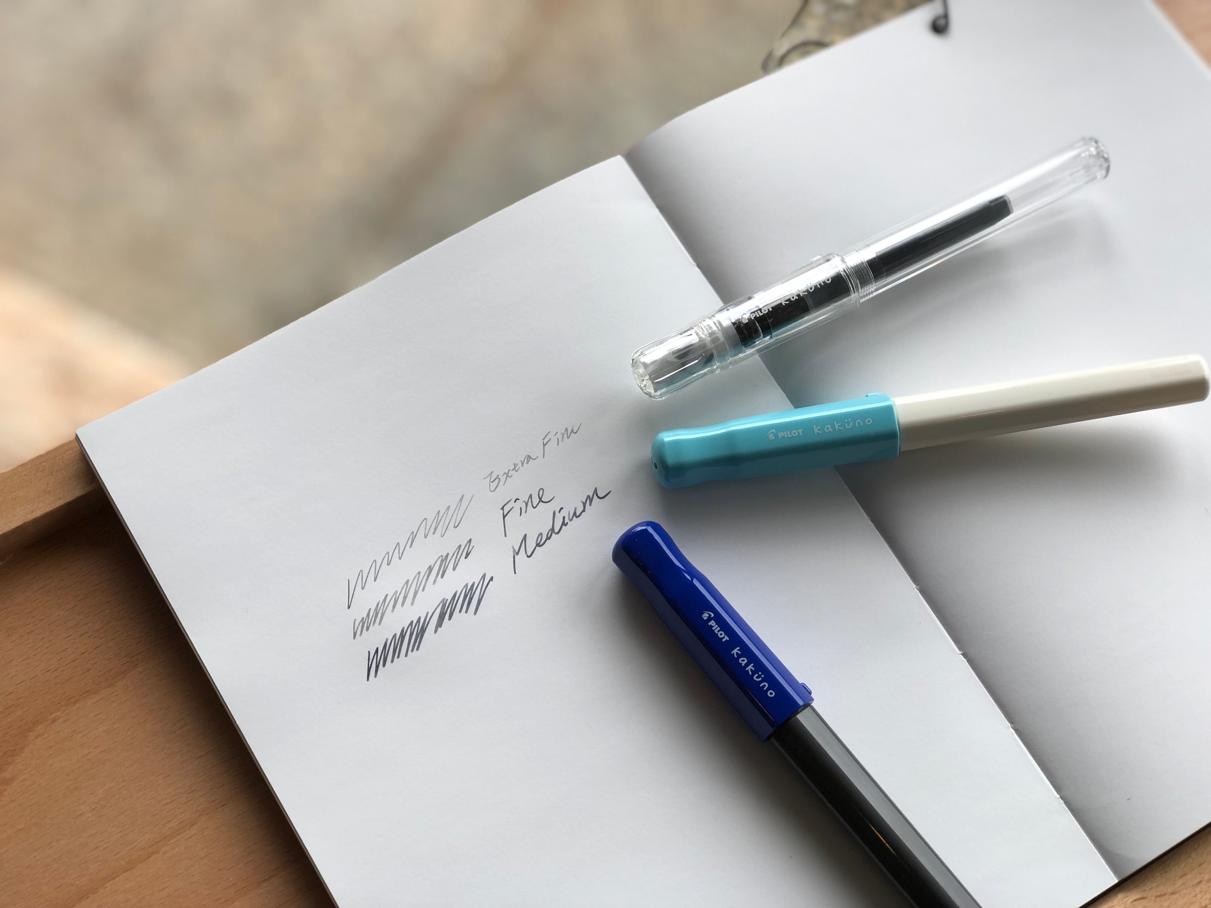 Pilot Kakuno Fountain Pen Clear Medium Nib – Yoseka Stationery