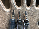 Kakuno Fountain Pen - Gray Barrel/Gray Cap - Medium Nib