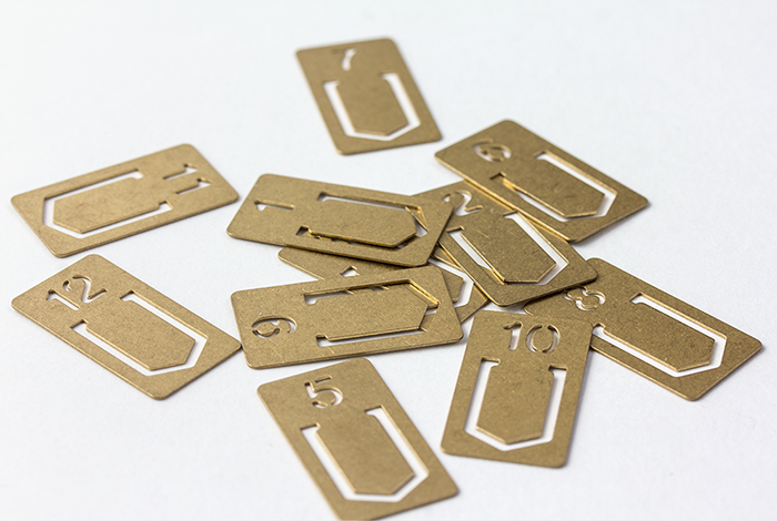 Number Clips TRAVELER's Brass Number Clips – Yoseka Stationery