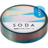SODA Transparent Masking Tape - 10mm - Aurora