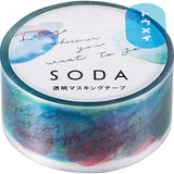 SODA Transparent Masking Tape - 20mm - Message