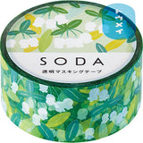SODA Transparent Masking Tape - 20mm - Enkianthus Perulatus