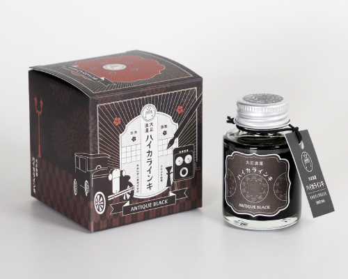 Guitar Saishiki Fountain Pen Ink, Black | Teranishi