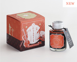 Teranishi Guitar Taisho Roman Haikara Fountain Pen Ink - Orchestra Tangerine