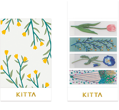 Kitta Portable Washi Tape - Clear - Flower