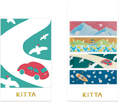 Kitta Portable Washi Tape - Clear - Landscape