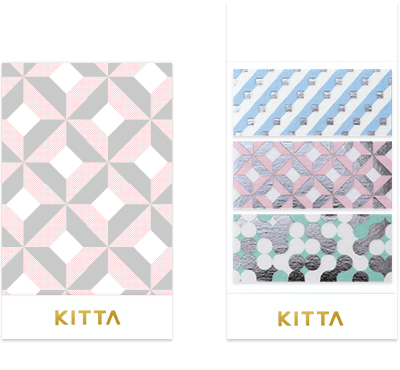 Kitta Portable Washi Tape - Wide - Geometry