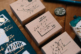 OURS x Hank Daily Cursive-B Rubber Stamp Set