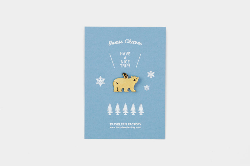 Traveler's Factory - Holiday Bear Brass Charm - Limited