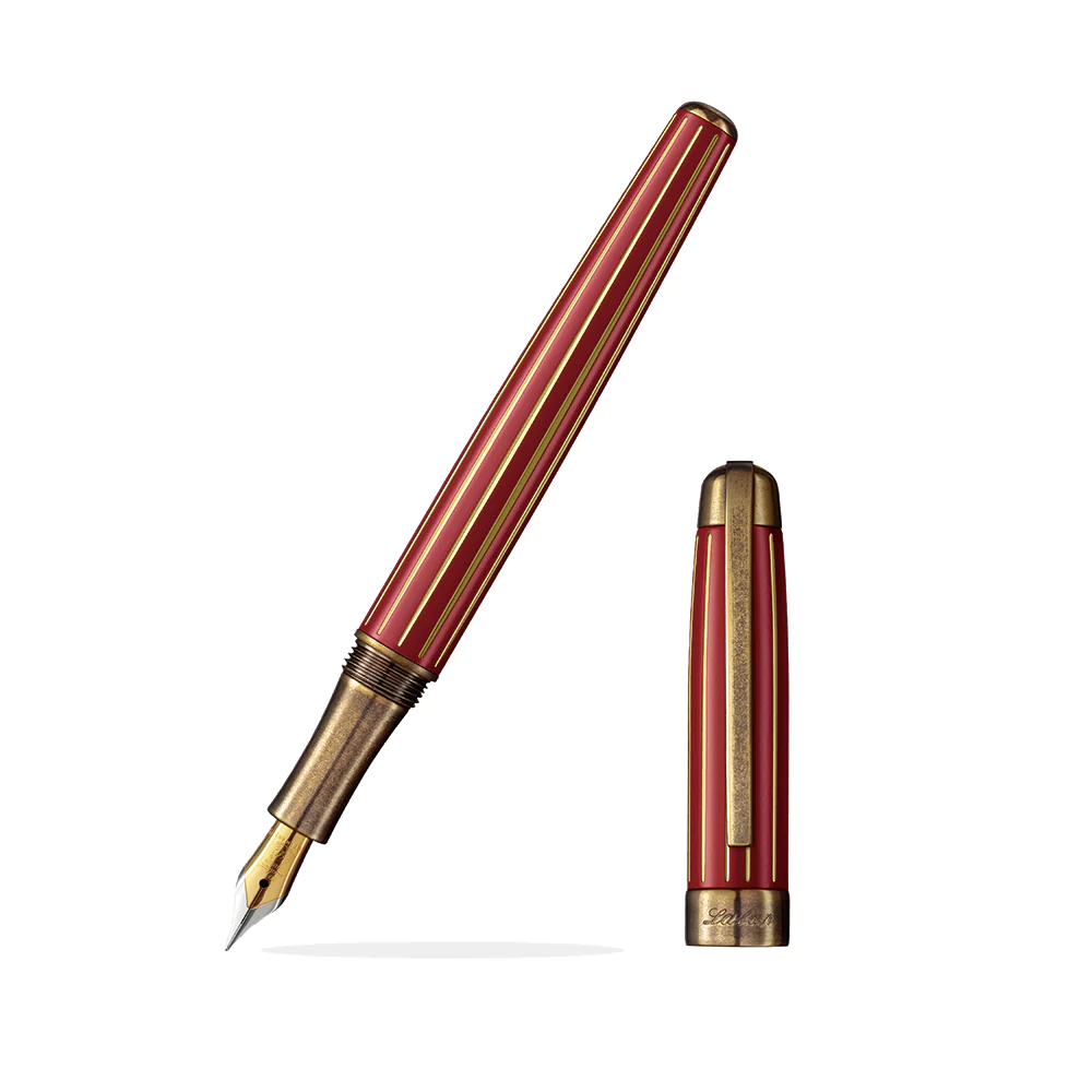 Laban Antique II Fountain Pen - Red – Yoseka Stationery