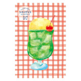 Furukawa Paper Clear Postcard - Summer Drinks - Melon Cream Soda