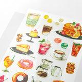 Midori Transfer Stickers for Journaling - Delicious Treats